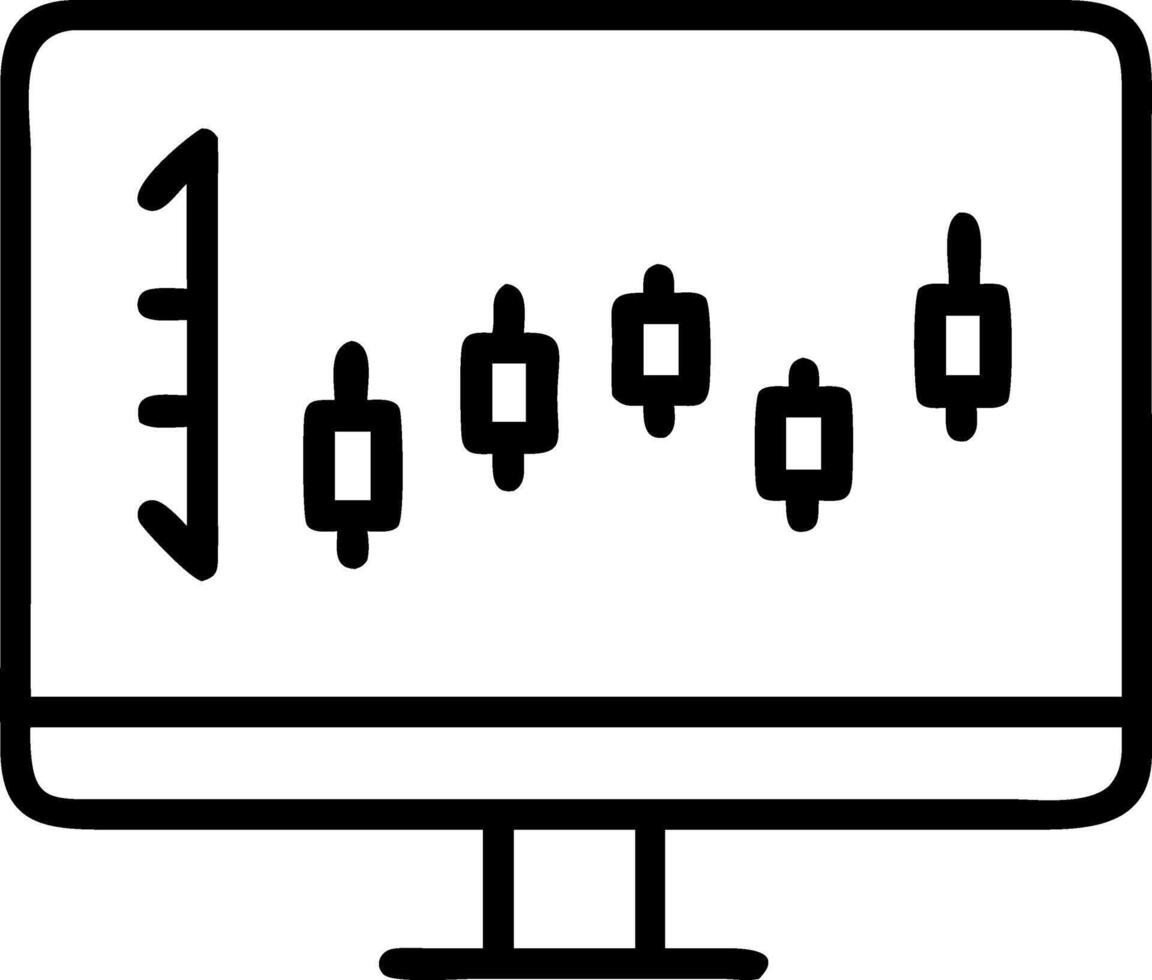 Illustration of Stock market or forex trading graph and candlestick chart suitable for financial investment concept Set 2 vector