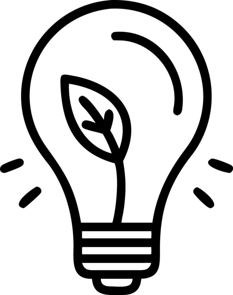 Illustration of to light bulb representing green energy technology showcasing renewable clean circular energy concepts and sustainable energy sources vector