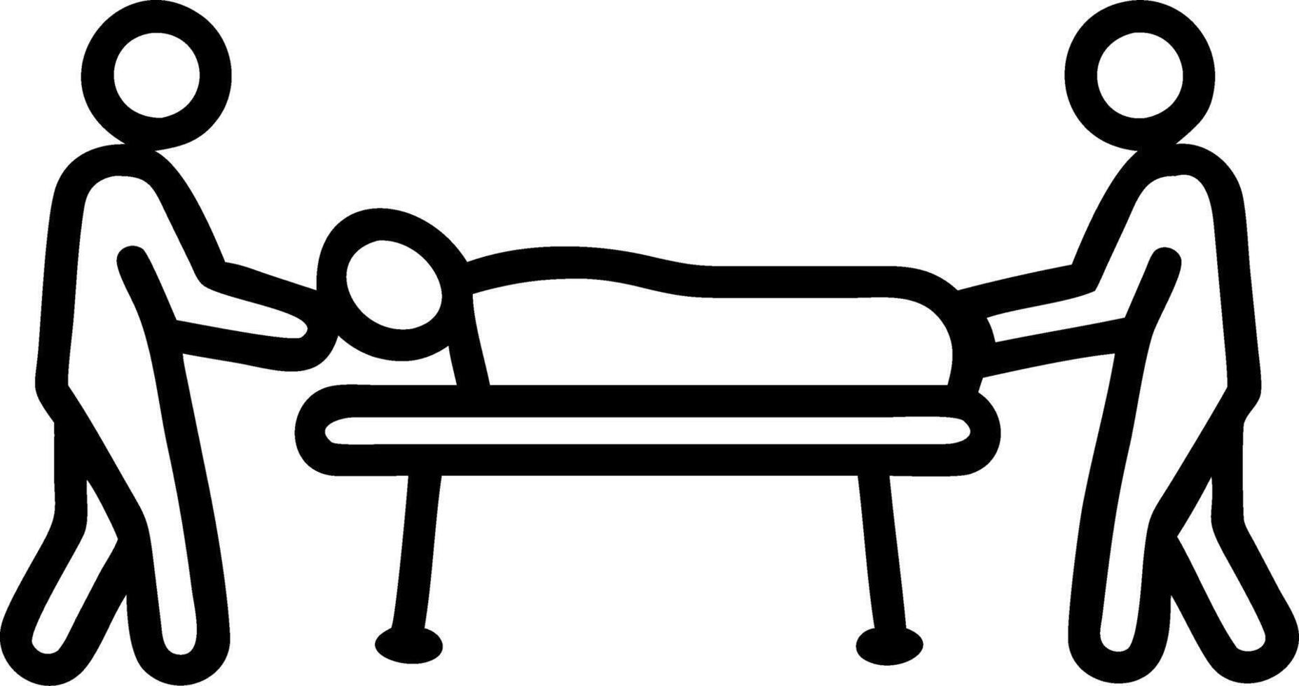 Hospital emergency scene with doctor team and nurse staff carrying stretcher with patient from accident ambulance running to surgery room vector