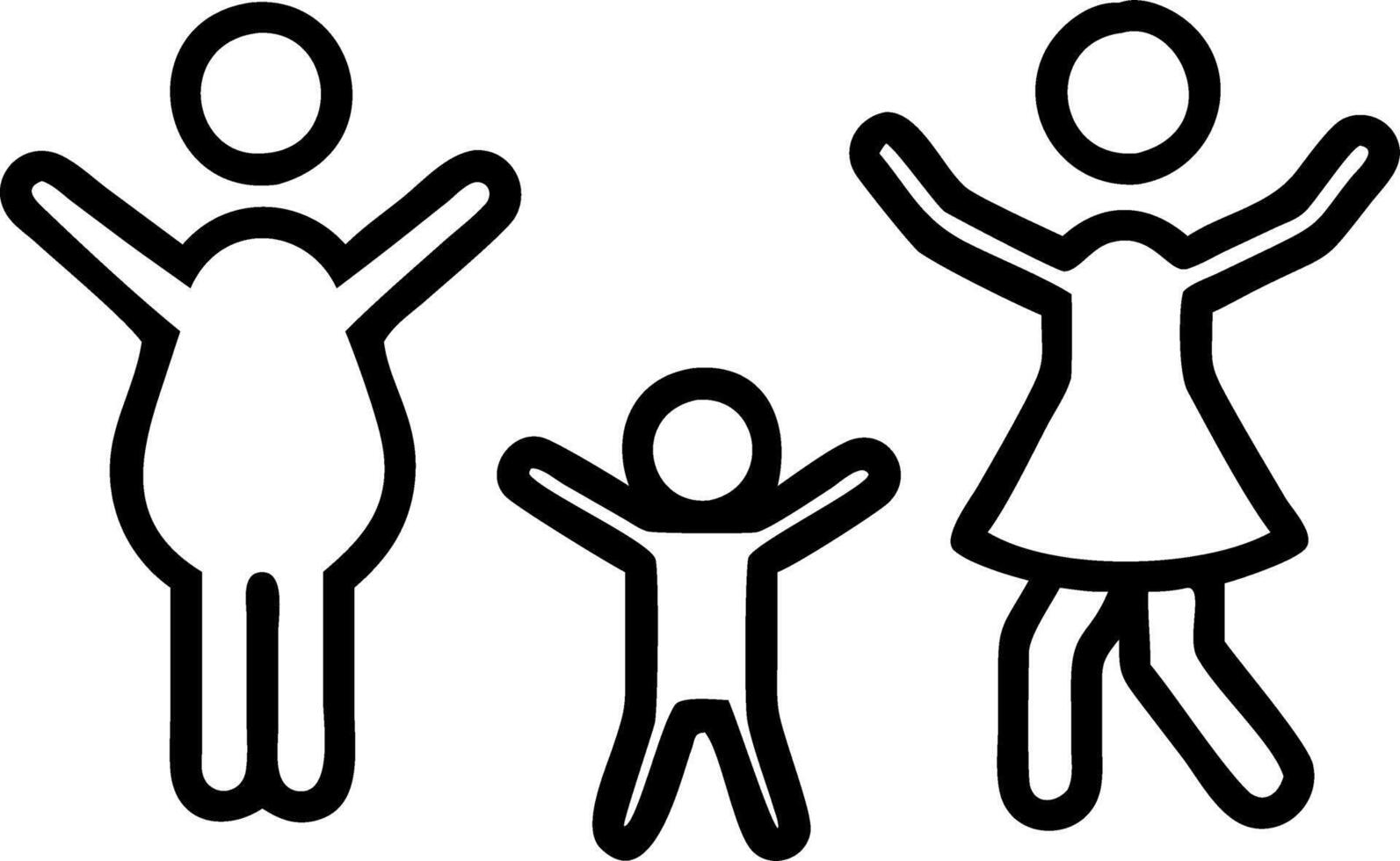 Happy family in the park father and mother playing with daughter relax family time representing joy bonding and outdoor activities in to family setting vector