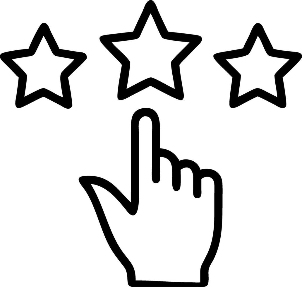 Hand marking five yellow stars on black background representing best customer satisfaction and high quality product service evaluation Set 3 vector