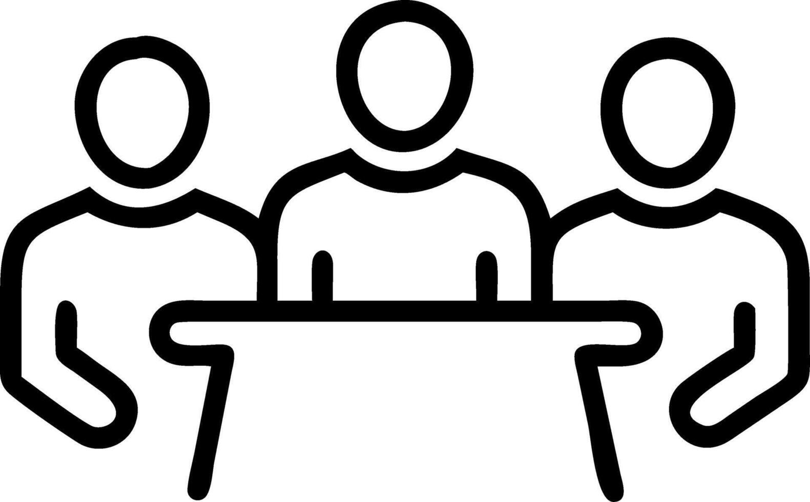 Hand drawn watercolor clipart of characters engaged in boardroom conference meeting on white background perfect for business vector