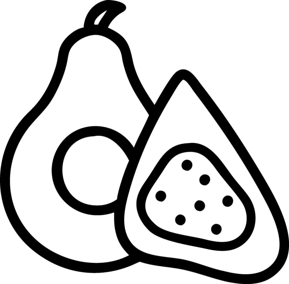 Hand drawn watercolor clipart of avocado with pizza slice on white background perfect for nursery art Set 2 vector