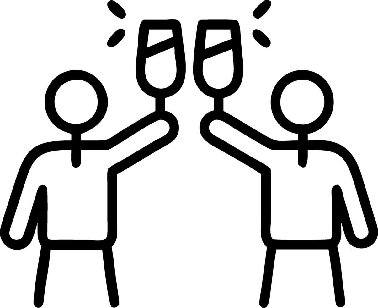 Group of business people holding champagne glasses at party celebrating their success vector