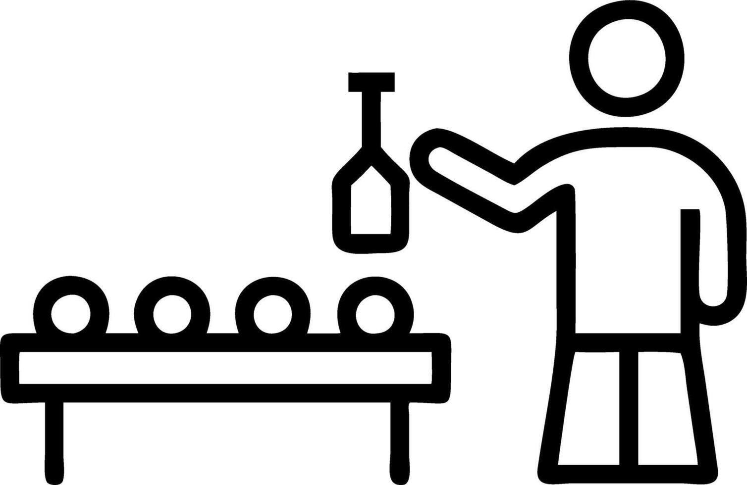 food technician control checking production line of water drink in manufacturing factory vector