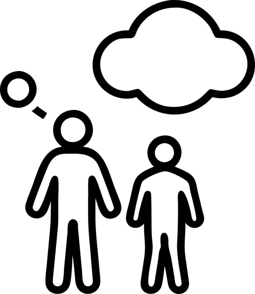 Father and son looking for future silhouette concept representing hope ambition and the bond between generations in to meaningful moment Set 2 vector