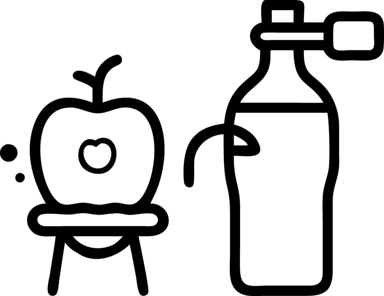 Farmhouse cider making apple harvest rustic press vector