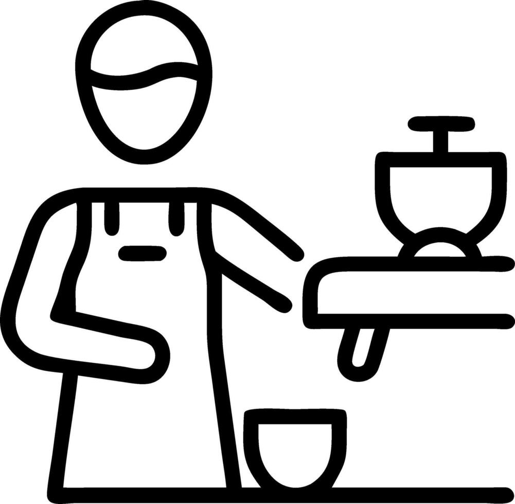 Espresso coffee machine in cafe with professional barista preparing hot caffeinated drink serving cappuccino in modern coffee shop setting Set 3 vector