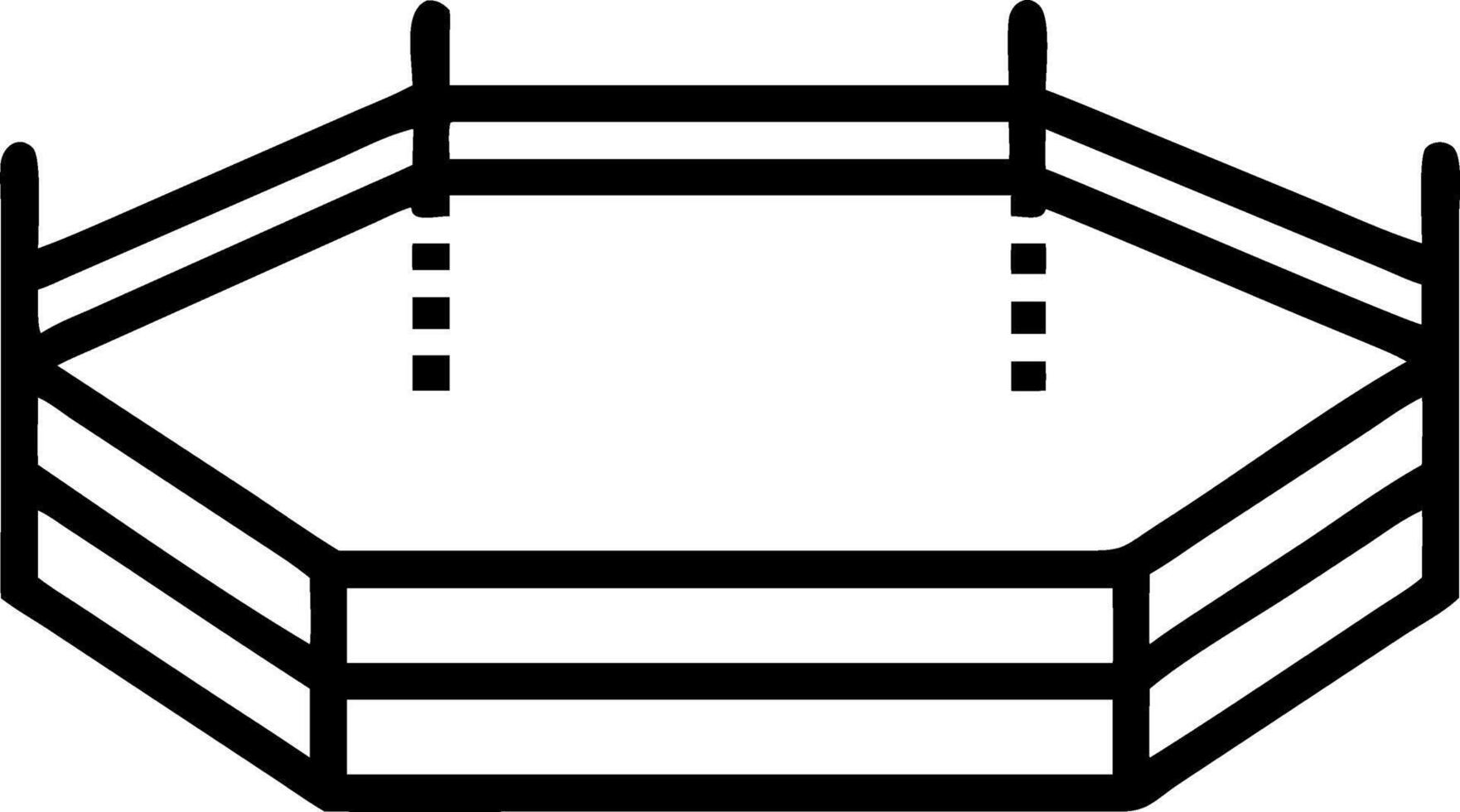 Empty boxing ring illuminated by colorful lights ready for match dramatic atmosphere professional sport setting Set 2 vector