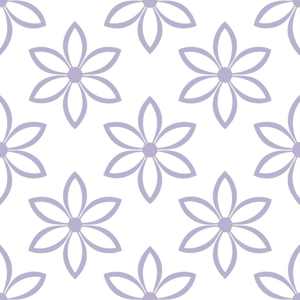 Elegant spring pastels seamless pattern with lavender and mint for tranquil home interiors vector