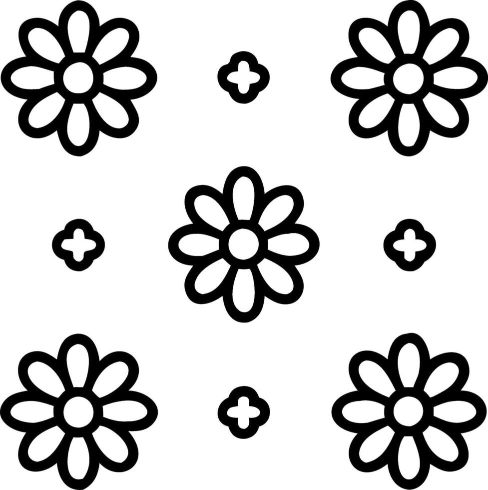 Elegant daisy seamless tile pattern with white daisies on pure white background ideal for luxurious bathrooms Set 2 vector