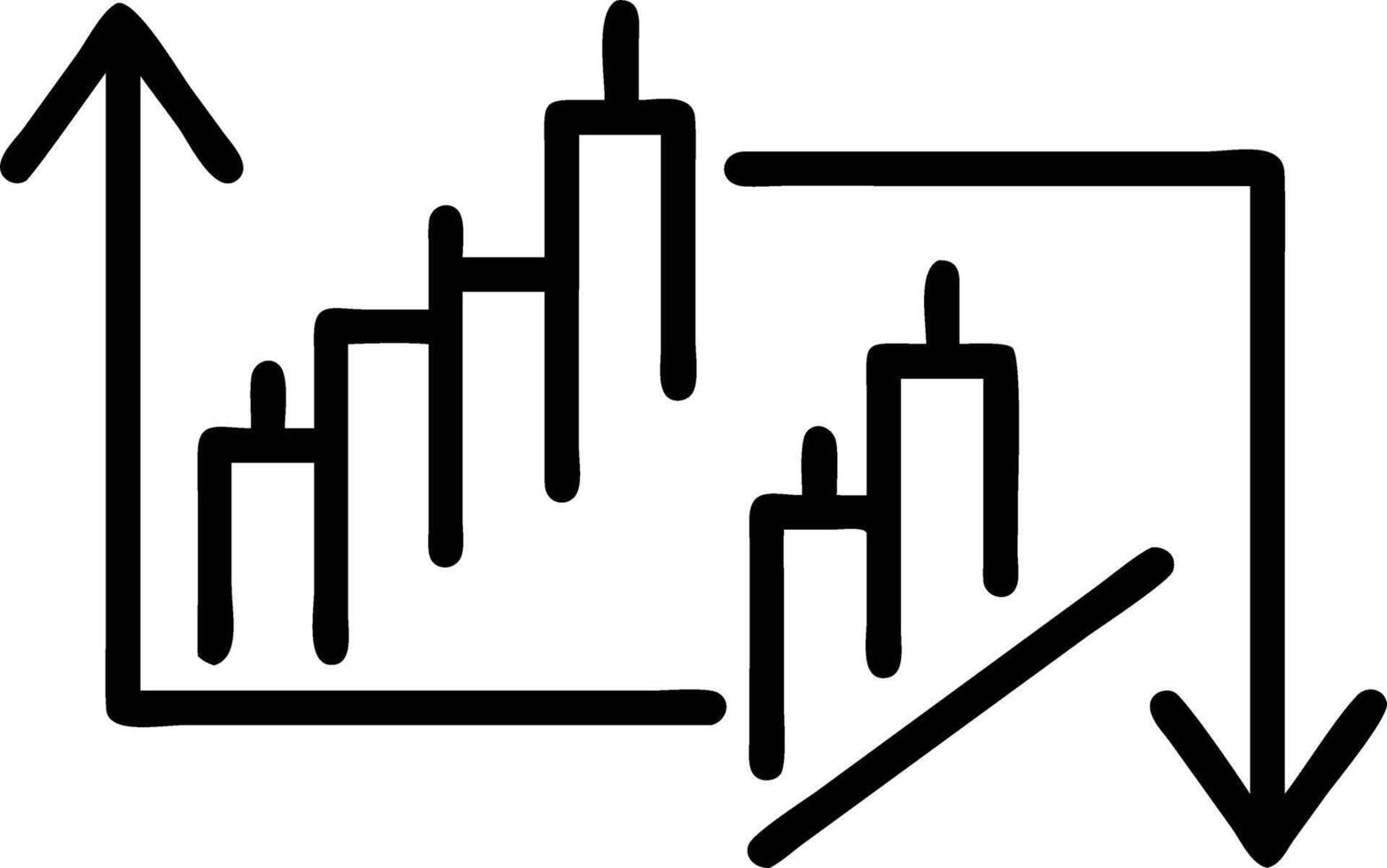 Double exposure graphic concept stock market forex trading graph chart vector