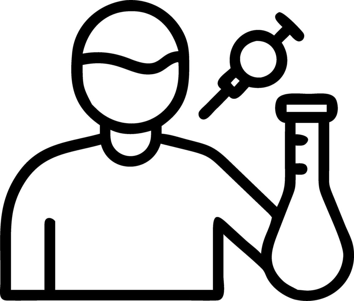 doctor scientist medical vaccine research in science laboratory hospital room vector