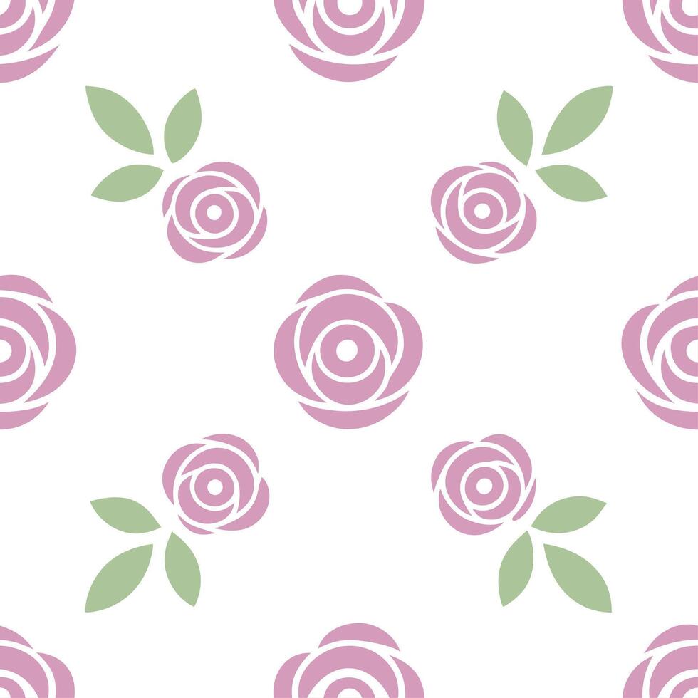 Delicate spring pastel seamless tile pattern with roses and lilacs for romantic garden designs vector