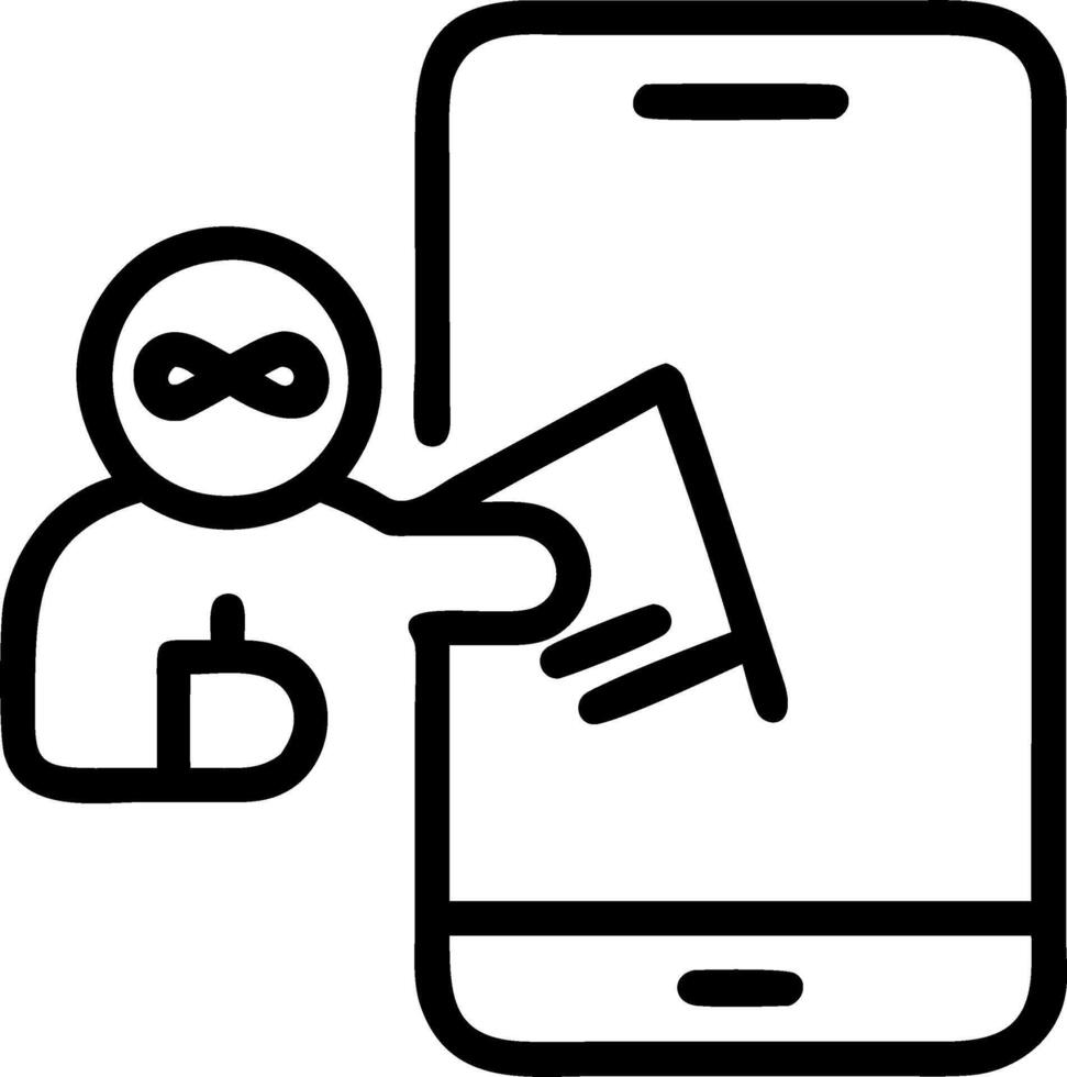 Cyberattack cybercrime hacker smartphone internet web hack technology digital mobile phone scammer hand data protection secured internet access cybersecurity banner stealing data i vector