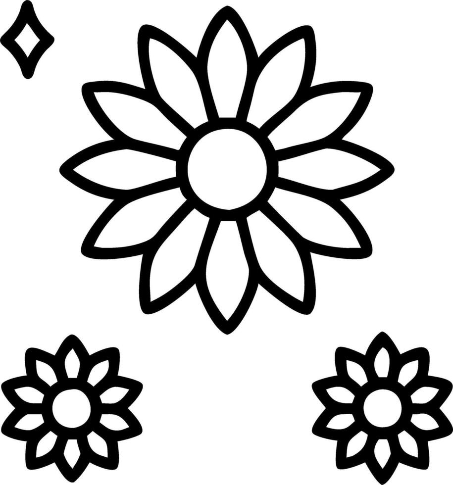 Contemporary sunflower seamless tile pattern with geometric sunflower designs and monochrome palette ideal for trendy spaces Set 3 vector