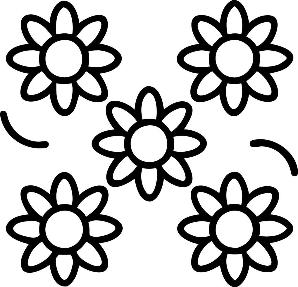 Contemporary sunflower seamless tile pattern with geometric sunflower designs and monochrome palette ideal for trendy spaces Set 6 vector