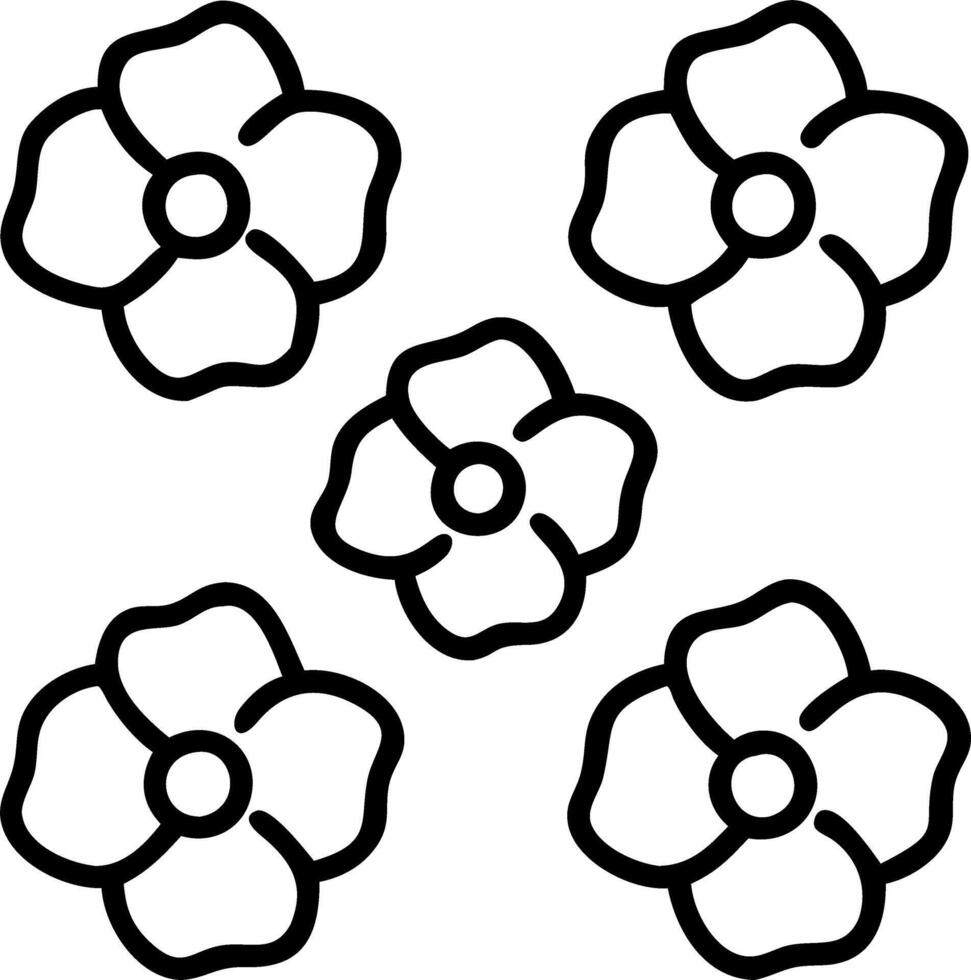 Contemporary poppy seamless tile pattern with geometric poppy designs and monochrome palette ideal for trendy spaces Set 4 vector