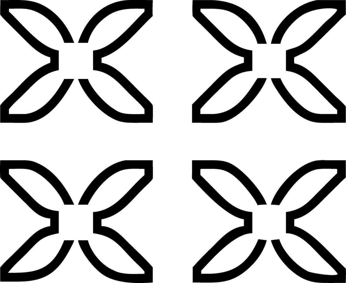 Contemporary lavender seamless tile pattern with geometric lavender designs and monochrome palette ideal for trendy spaces Set 3 vector