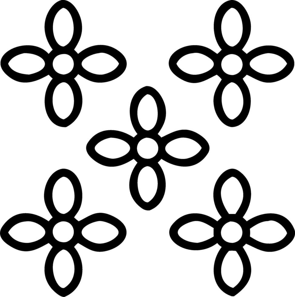 Contemporary daisy seamless tile pattern with geometric daisy designs and monochrome palette ideal for trendy spaces Set 2 vector