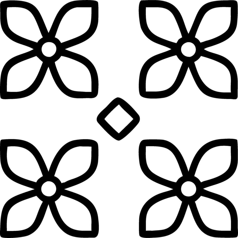 Contemporary blossom seamless tile pattern with abstract flower shapes and modern color palette for urban homes Set 4 vector