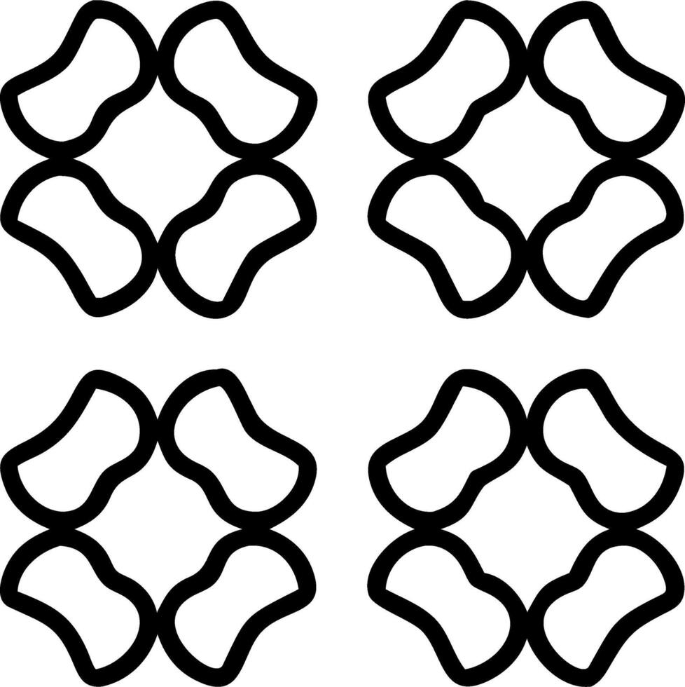 Contemporary blossom seamless tile pattern with abstract flower shapes and modern color palette for urban homes Set 3 vector