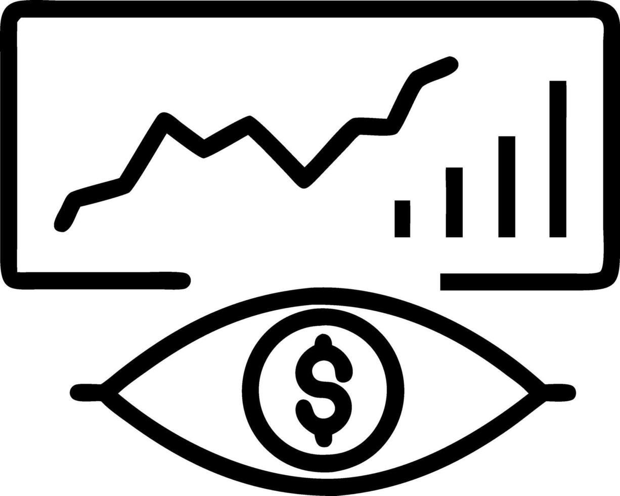 Closeup Benjamin Franklin eye on USD banknote with stock market chart graph behind punch paper currency exchange global trade forex concept vector