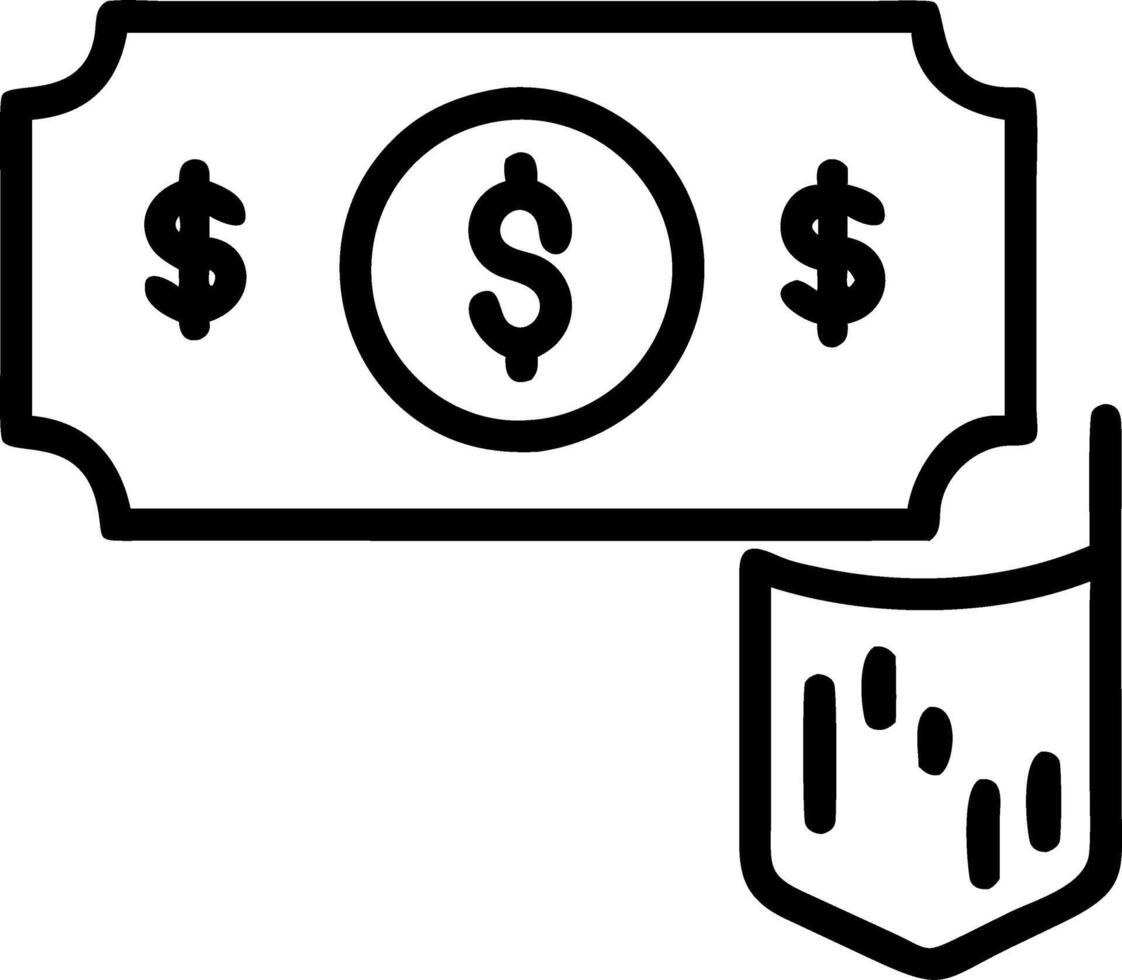 Closeup of Benjamin Franklin on USD banknote with stock market chart graph representing currency exchange and global trade forex concept vector