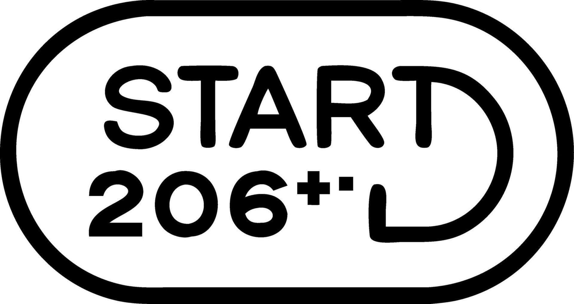 close up view of modern car ignition button displays Start 2026 emphasizing futuristic automotive theme vector