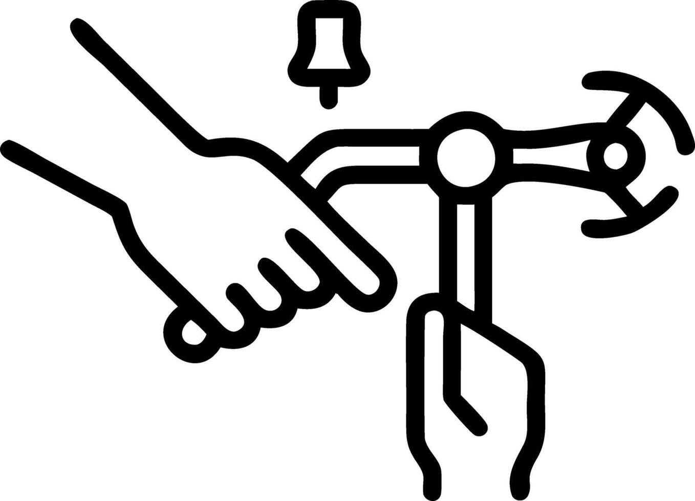 close up of the male mechanic working in the bicycle repair shop mechanic repairing bike using to special tool wearing protective gloves Bike Maintenance Concept Set 2 vector