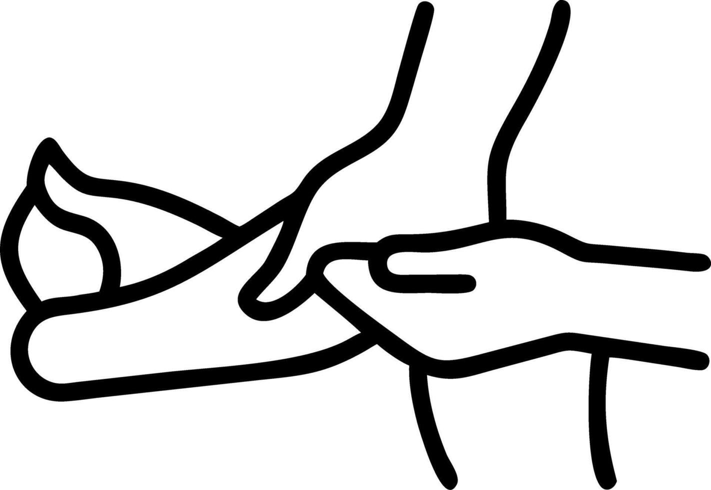 Close up of to massage therapist massaging to female leg at to spa salon representing relaxation wellness and therapeutic treatments in to serene environment Set 2 vector