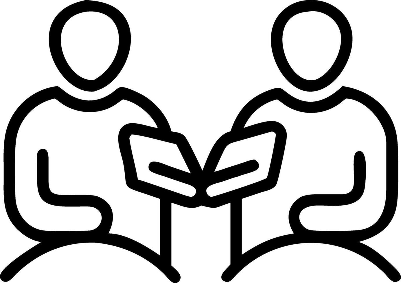 Christian couple or group reading and studying the Bible together praying at home or Sunday school at church studying the word of God concept Set 3 vector