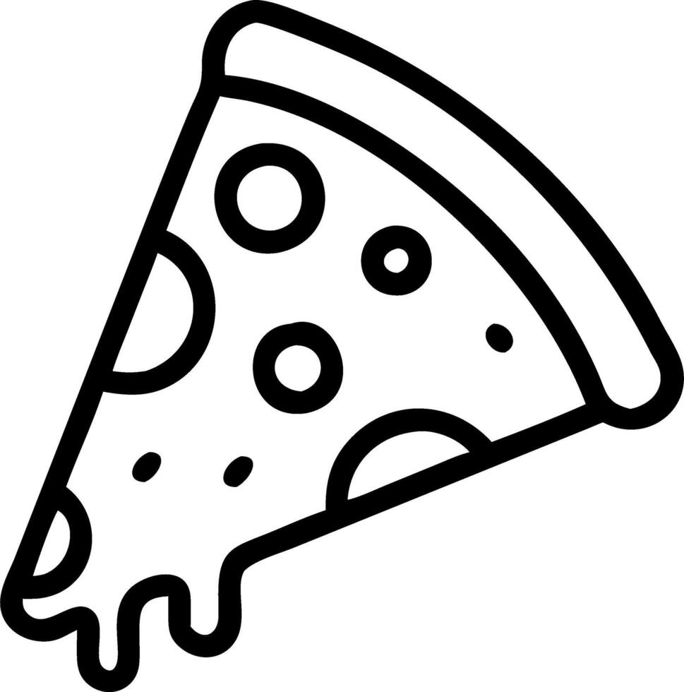 Cheese pizza slice melty inviting symmetrically placed isolated perfect for pizzeria advertising or quick meals vector