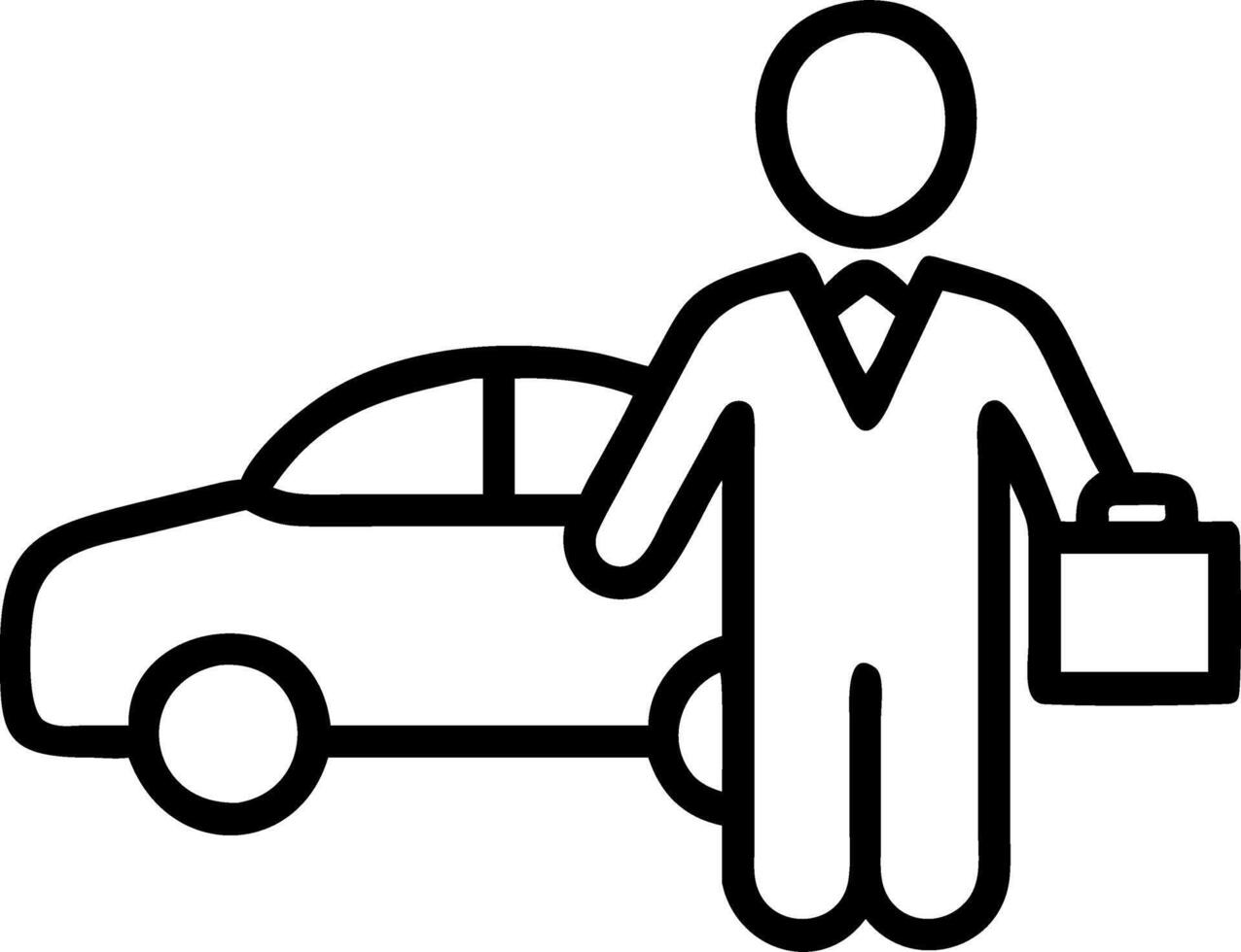 Businessman with insurance protection concept holding car travel life coverage ensures privacy security fosters brand trust synergy lens stable environment vector