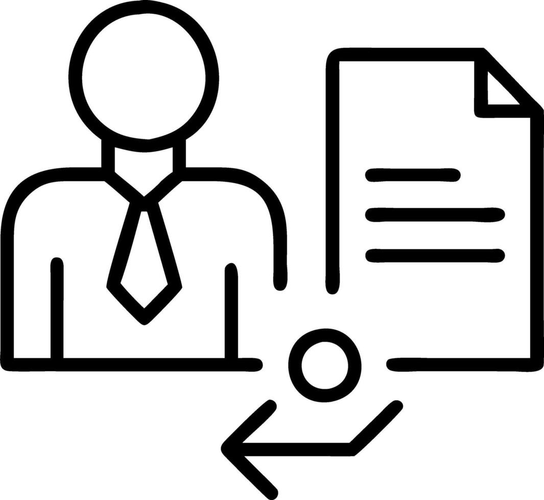 Businessman touching approve document virtual screen business process workflow management approval project approve concept vector