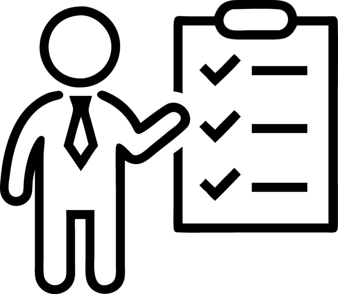 businessman checking steps document list checkboxes regulation practices policies Terms conditions Examination ethical rules Evaluate quality efficiency Set 7 vector