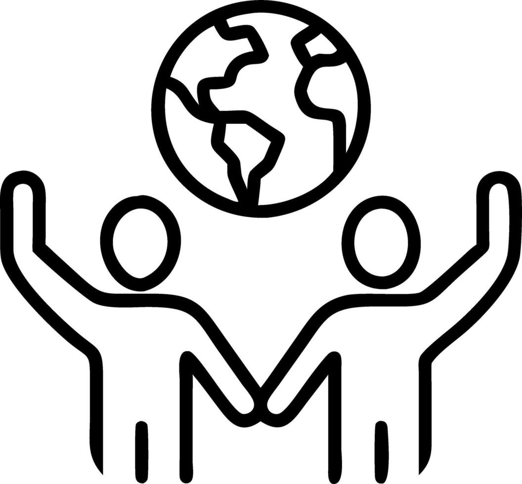 Business responsible for environmental social and governance holding the world for organization sustainable development environmental sustainable business or green company concept vector