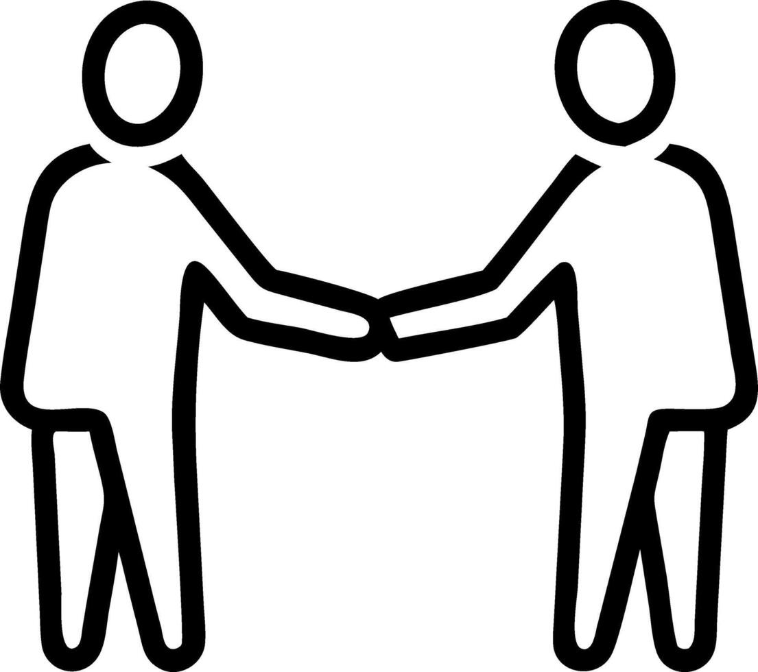 Business people shaking hands in greeting symbolizing deals and agreements in to professional work environment Set 3 vector