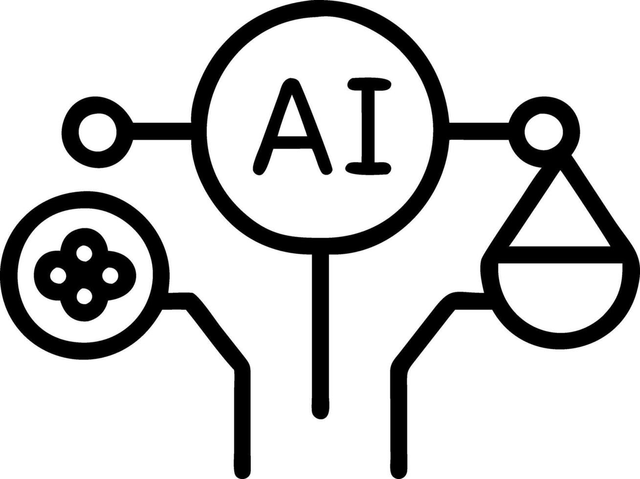 Business Ethics Concept AI ethics AI Law concept developing AI codes of ethics compliance regulation standard business policy responsibility machine learning algorithms vector