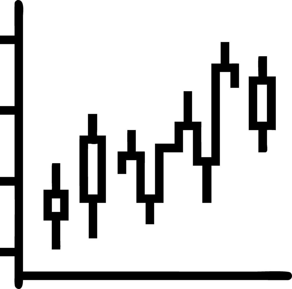 Business candle stick graph chart of stock market investment trading on blue background bullish point uptrend graph economy design vector