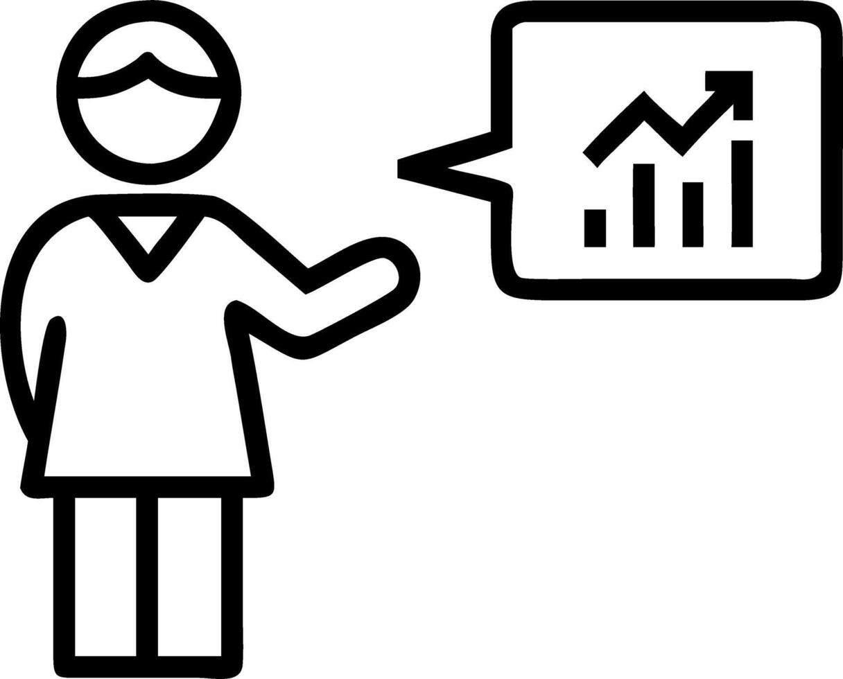 Business analyst beauty businesswoman with financial literacy background for stock market analysis vector