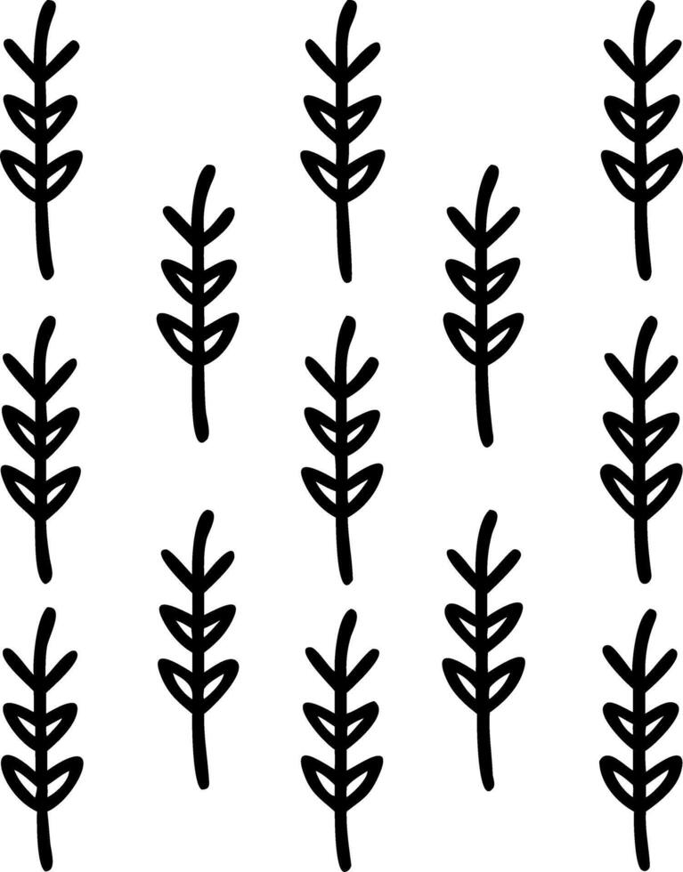 Botanical garden lavender seamless tile pattern with various lavender species in natural purples on white background perfect for serene spaces vector