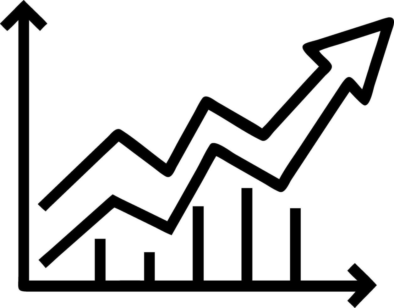 Blue business arrow and graph stock market arrow growing pointing up on economic chart icon trending upwards financial board rises Set 2 vector