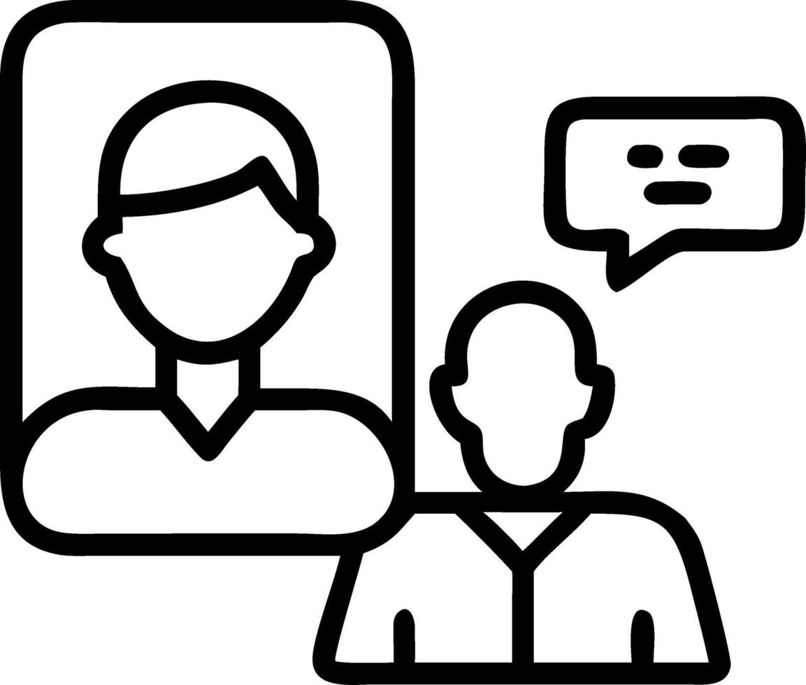Black male patient consulting female African doctor through call for virtual therapy session at home vector