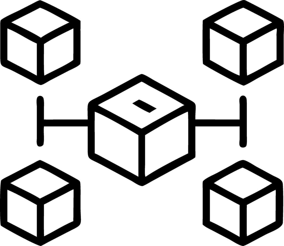 Blockchain technology low poly polygonal style design chain encrypted blocks secure cryptocurrencies bitcoin online payments money transaction virtual screen vector