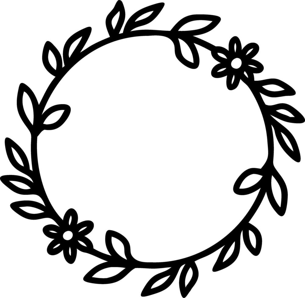 Beautiful watercolor painting of floral wreath featuring intricate flowers and foliage perfect for seasonal decor and festive designs Set 2 vector