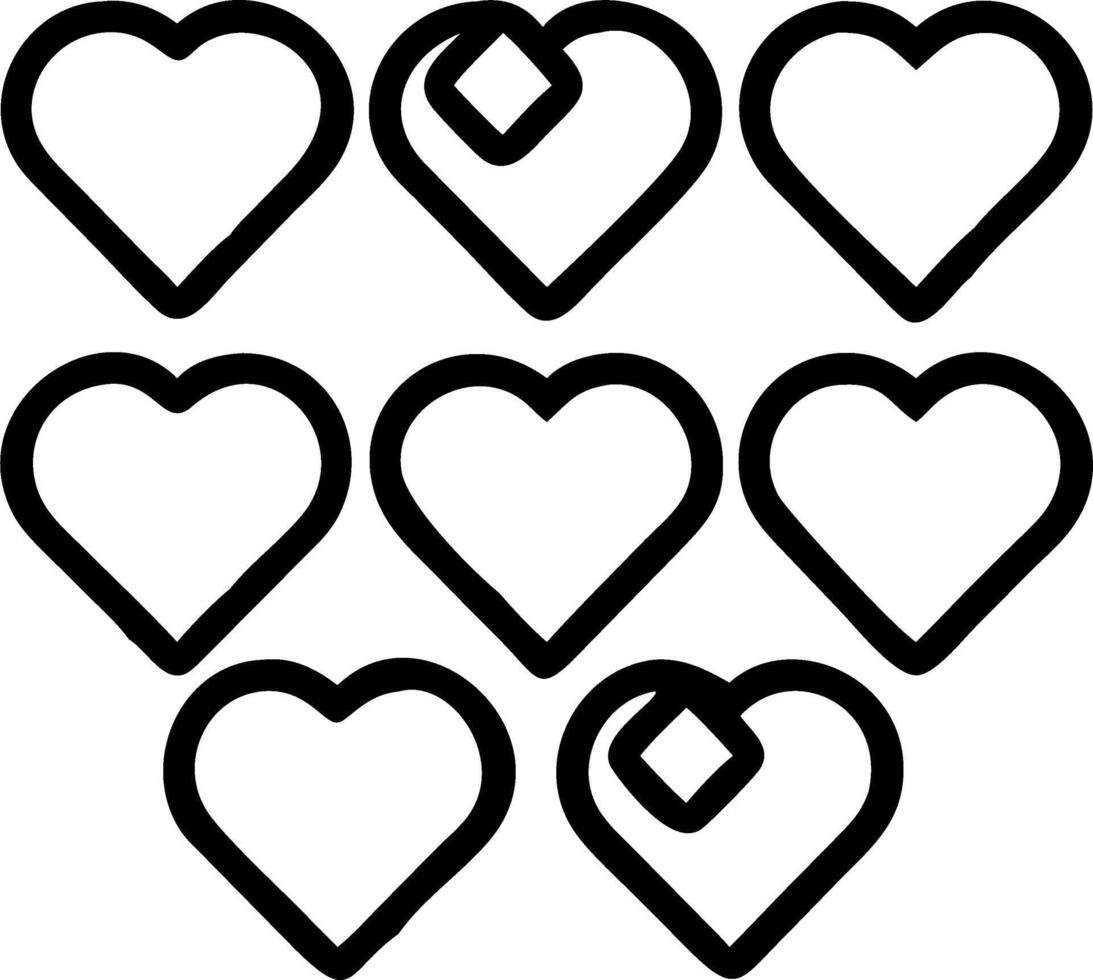 Assorted heart shaped chocolates on pink background perfect for Valentines Day celebrations romantic themes vector