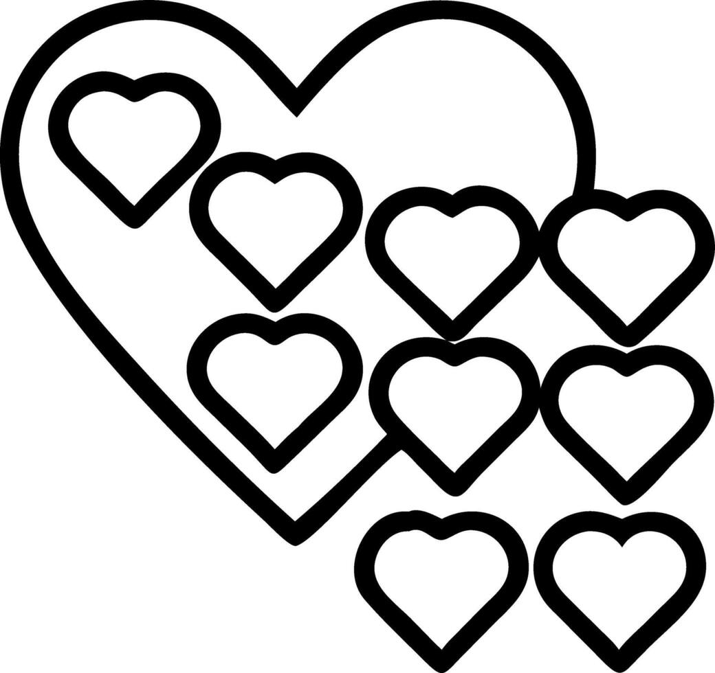Assorted heart shaped chocolates on pink background perfect for Valentines Day celebrations romantic themes Set 2 vector