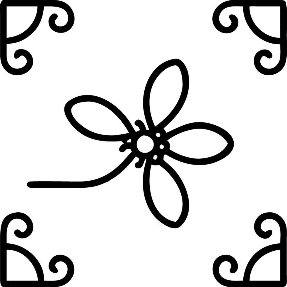 Art Nouveau daisy seamless tile pattern with flowing lines and pastel colors ideal for elegant dining rooms Set 10 vector