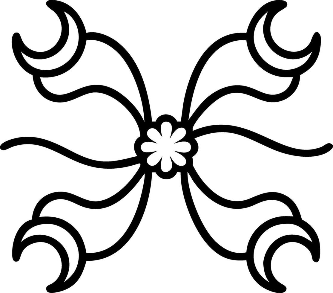 Art Nouveau daisy seamless tile pattern with flowing lines and pastel colors ideal for elegant dining rooms Set 2 vector